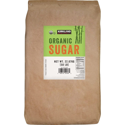 Kirkland Signature Organic Sugar, Fine Granulated, 50 lbs