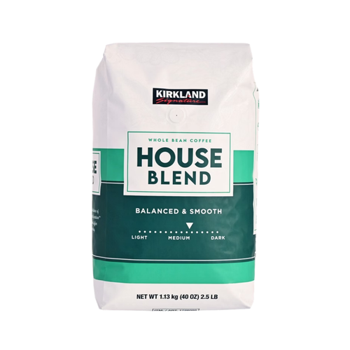 Kirkland Signature House Blend Whole Bean Coffee, Medium Roast, 2.5 lbs