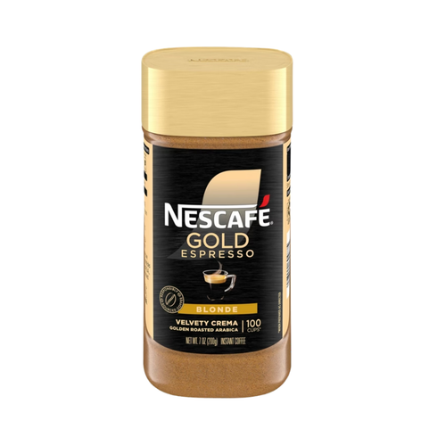 NESCAFÉ Gold Espresso Instant Coffee, Blonde, Mild Roast, 7 oz
