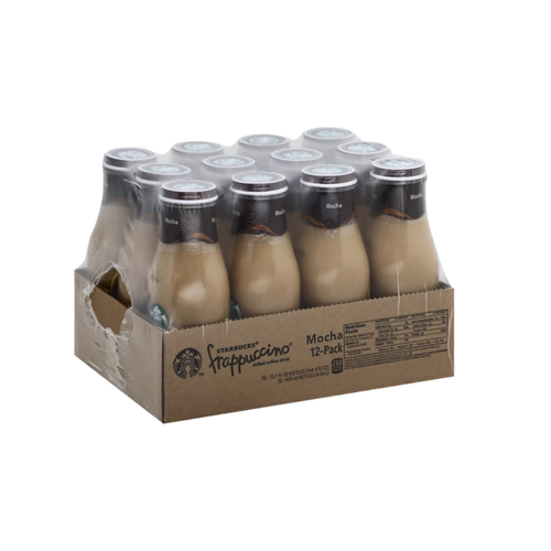 Starbucks Frappuccino Chilled Coffee Drink, Mocha, 13.7 fl oz, 12 ct