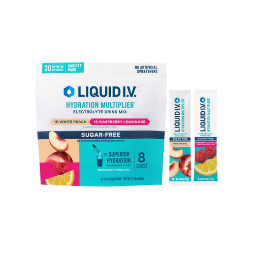 Liquid I.V. Hydration Multiplier Electrolyte Drink Mix, Sugar Free, Variety Pack, 0.45 oz, 30 ct