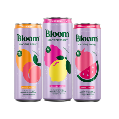Bloom Sparkling Energy Drink, Variety Pack, 12 fl oz, 18 ct