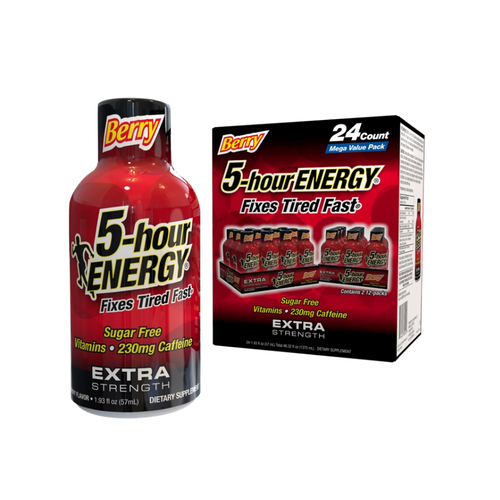 5-hour ENERGY Shot, Extra Strength, Berry, 1.93 fl oz, 24 ct
