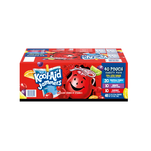 Kool-Aid Jammers, Variety Pack, 6 fl oz, 40 ct