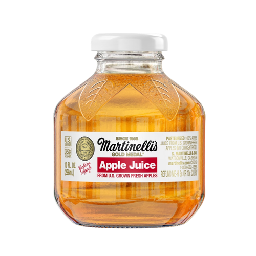 Martinelli's 100% Apple Juice, 10 fl oz Glass Bottle, 24 ct