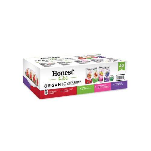Honest Kids Organic Juice Drink, Variety Pack, 6 fl oz, 40 ct