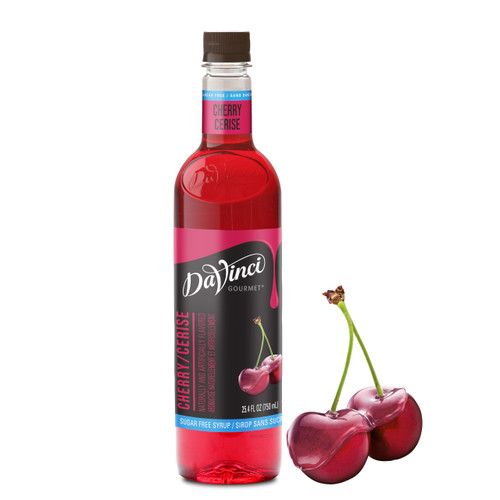 DaVinci Gourmet Sugar Free Syrup, Cherry, 25.4 fl oz