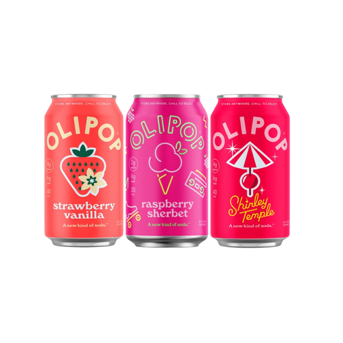 OLIPOP Prebiotic Soda, Spring Variety Pack, 12 fl oz, 15 ct