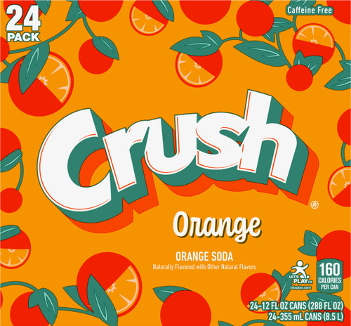Crush, Orange, 12 oz, 24 ct