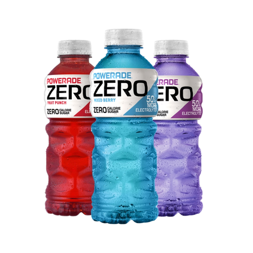 POWERADE Zero Sports Drink, Variety Pack, 20 fl oz, 24 ct