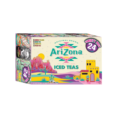 AriZona Iced Tea, Variety Pack, 15 fl oz, 24 ct