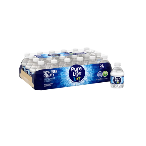 Pure Life Purified Water, 8 fl oz, 24 ct