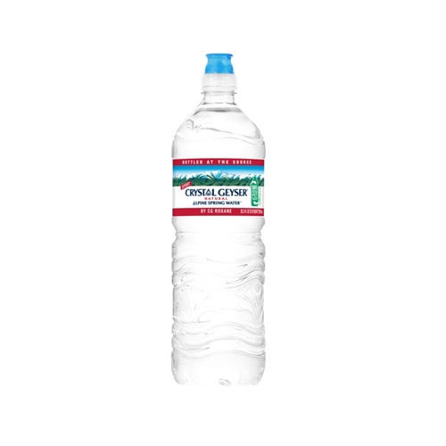 Crystal Geyser Alpine Spring Water, Sport Top, 25.3 fl oz, 24 ct