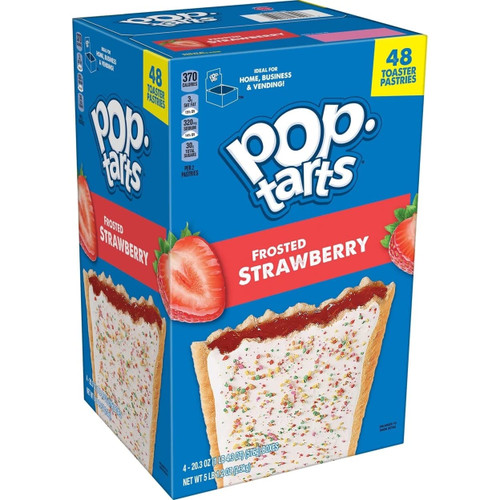 Pop-Tarts, Frosted Strawberry, 48 ct
