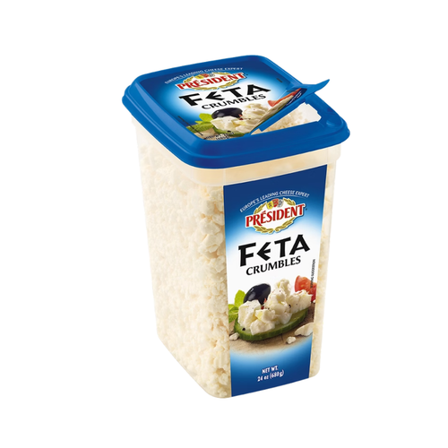 President Feta Cheese Crumbles, 24 oz
