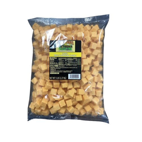 CA Select Farms Mild Cheddar Cheese Cubes, 5 lbs