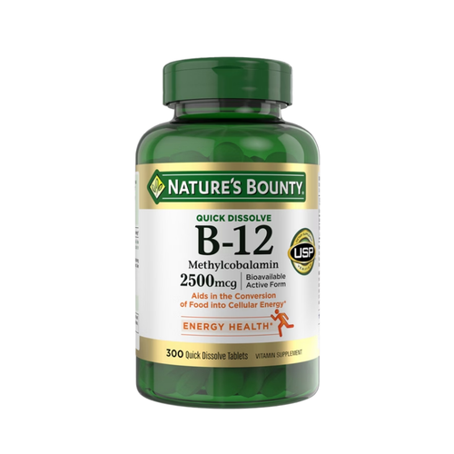 Nature's Bounty Vitamin B-12, 2500 mcg, 300 ct