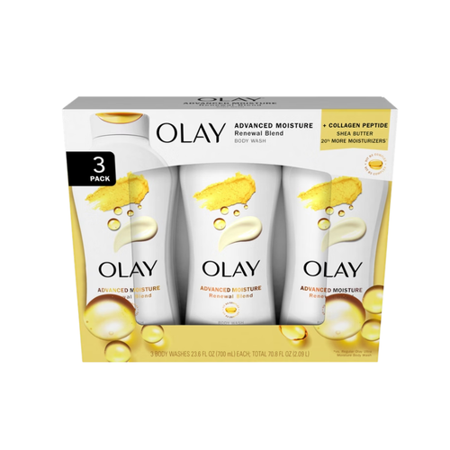 Olay Ultra Moisture Advanced Plus Body Wash, 23.6 fl oz, 3 ct