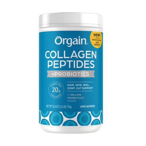 Orgain Collagen Peptides with Probiotics, Unflavored, 25.6 oz