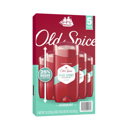 Old Spice Deodorant for Men, Pure Sport High Endurance, 3 oz, 5 ct