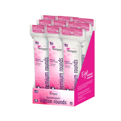 Swisspers Premium Cotton Rounds, 900 ct