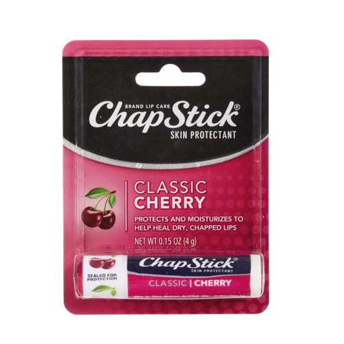 ChapStick Lip Balm, Classic Cherry, 0.15 oz, 12 ct
