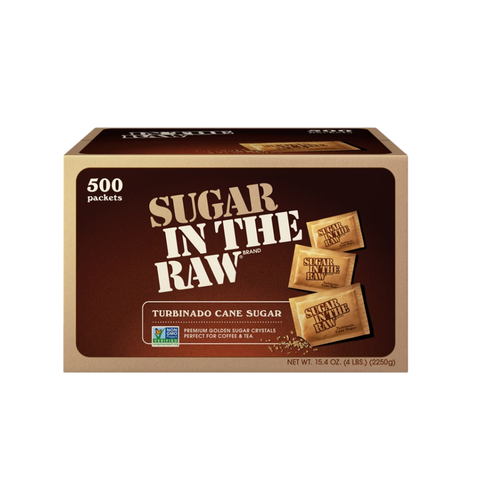 Sugar in the Raw Turbinado Cane Sugar Packets, 500 ct