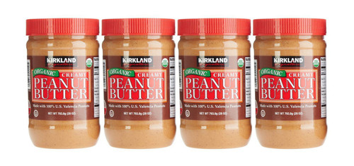 Kirkland Signature Organic Creamy Peanut Butter, 28 oz, 2 ct