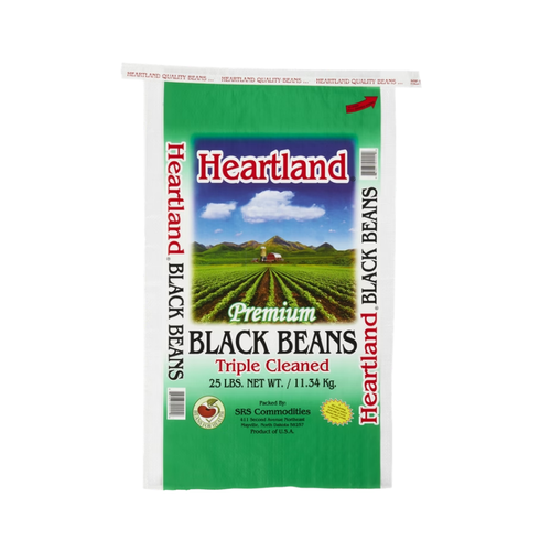 Heartland Dry Black Beans, 25 lbs