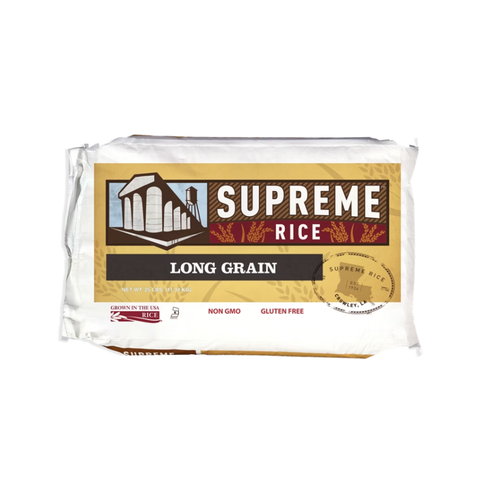 Louisiana Rice Mill Supreme White Rice, Long Grain, 25 lbs