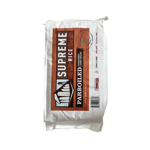 Supreme Rice Parboiled Enriched Long Grain, 25 lbs
