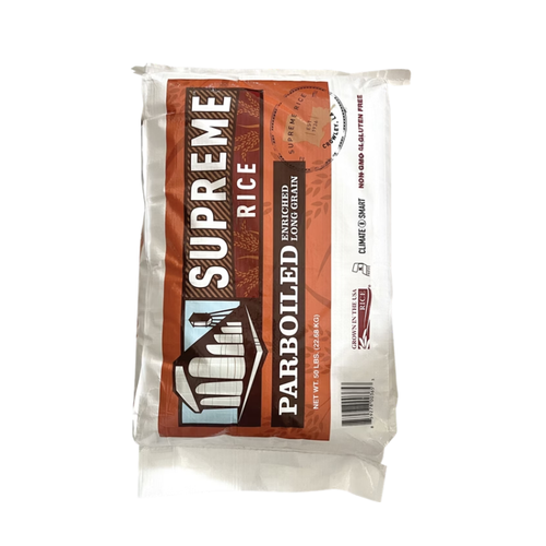 Supreme Rice Parboiled Enriched Long Grain, 50 lbs