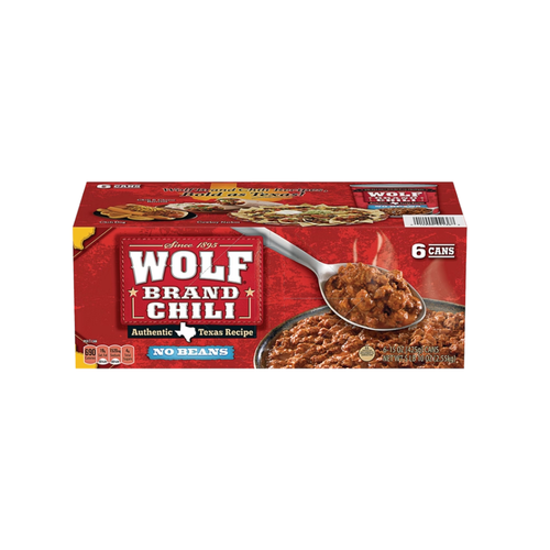 Wolf Brand Chili, No Beans, 15 oz, 6 ct