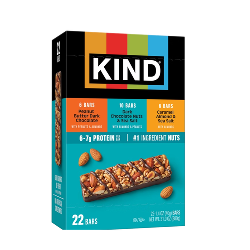 KIND Nut Bar, Variety Pack, 1.4 oz, 22 ct