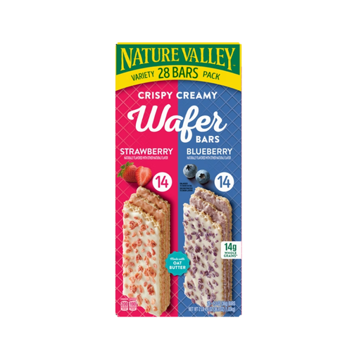 Nature Valley Crispy Creamy Wafer Bars, Variety Pack, 1.3 oz, 28 ct
