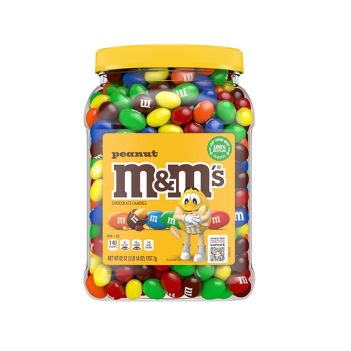 M&M'S Peanut Chocolate Candy, 62 oz