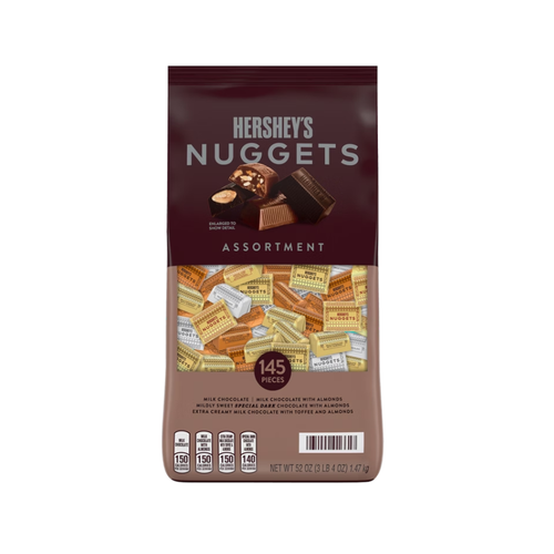 Hershey's Chocolate Nuggets, Variety Pack, 52 oz, 145 ct