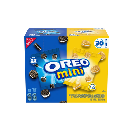 OREO Mini Sandwich Cookies, Variety Pack, 1.5 oz, 30 ct