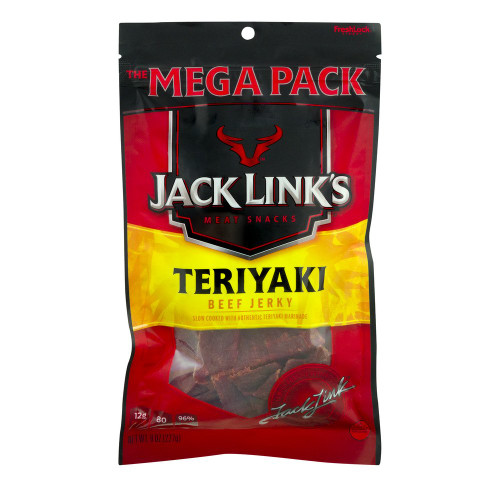 Jack Link's Beef Jerky, Teriyaki, 3.25 oz, 3 ct