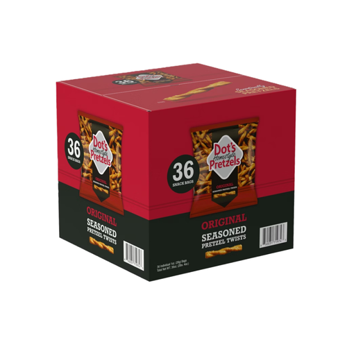 Dot's Homestyle Pretzels, Original Seasoned Pretzel Twists, 1 oz, 36 ct