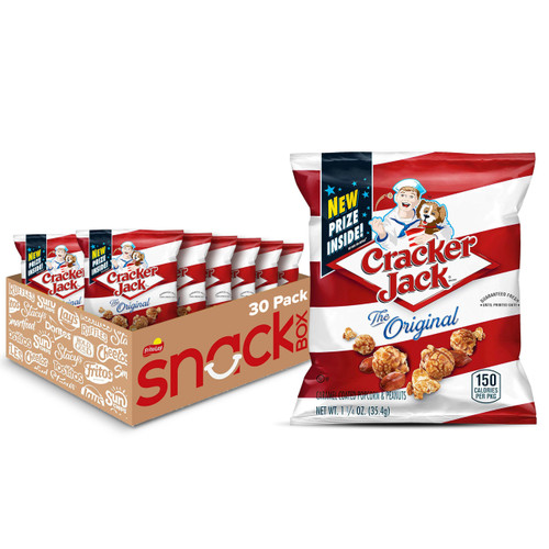 Cracker Jack, Original Caramel Coated Popcorn and Peanuts, 1.25 oz, 30 ct