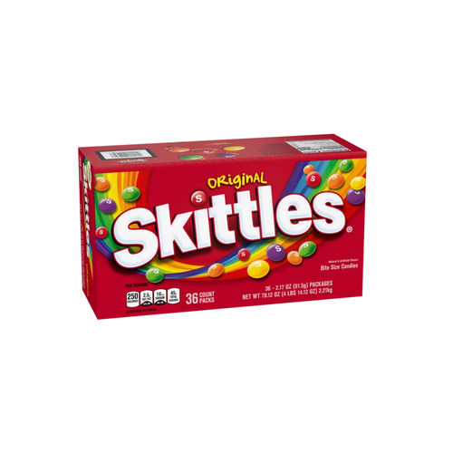 Skittles Original Chewy Candy, Full Size, 2.17 oz, 36 ct