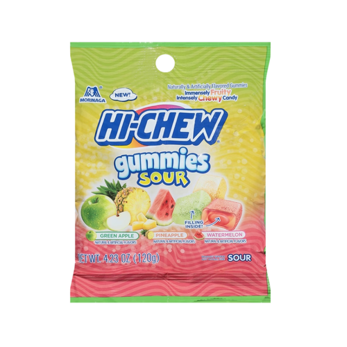 HI-CHEW Sour Gummies, Assorted Flavors, 4.23 oz, 9 ct