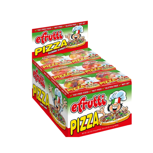 Efrutti Gummi Pizza, 0.55 oz, 48 ct