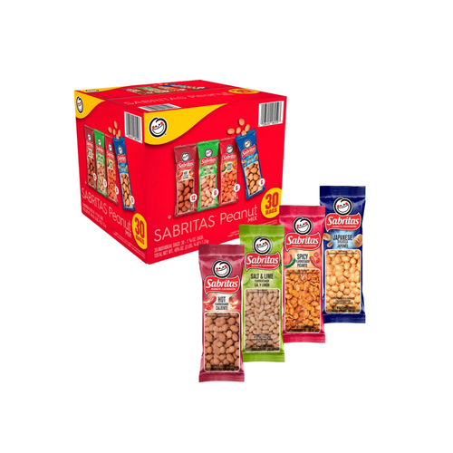 Sabritas Peanuts, Variety Pack, 1.625 oz, 30 ct