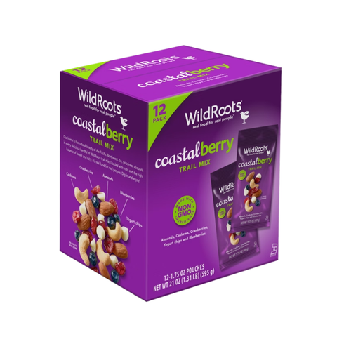 WildRoots Trail Mix, Coastal Berry Blend, 1.75 oz, 12 ct