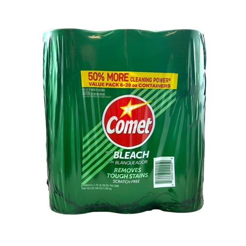 Comet Disinfectant Cleanser with Bleach, 28 oz, 6 ct