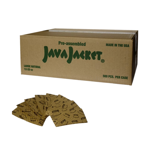 Add $1,000.00 more to place your order Home Java Jacket Hot Cup Sleeves, Natural Kraft, 12-20 oz, 500 ct
