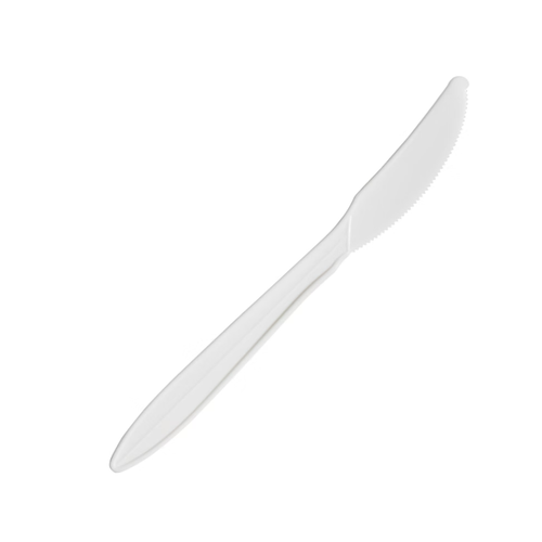 Vital International Solutions Plastic Knife, Medium Weight, White, 1000 ct