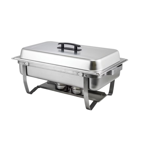 Winco 8 Quart Chafer with Folding Frame, Stainless Steel